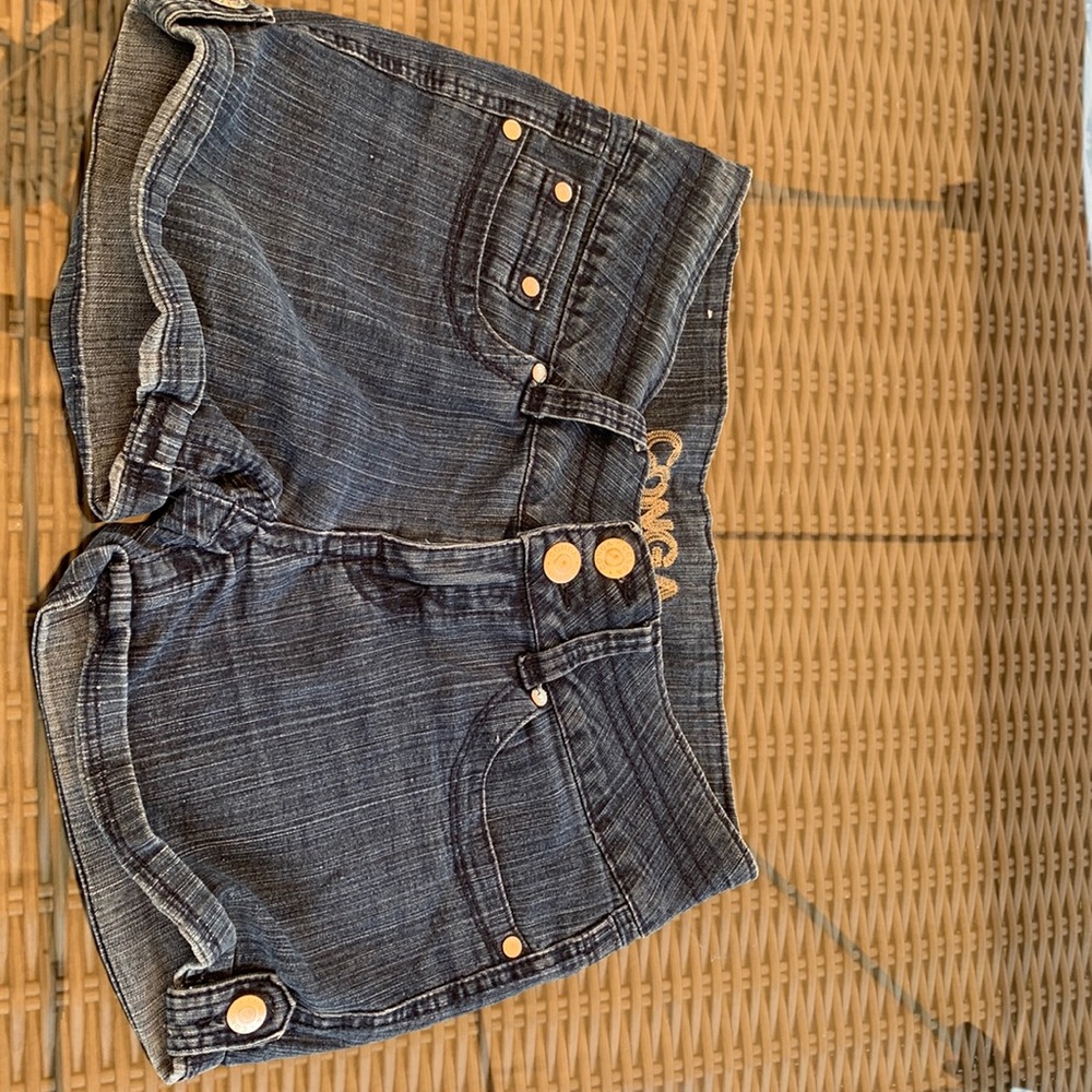 Conga, 2000 style, Short Jeans, Size 6, Blue Greyish